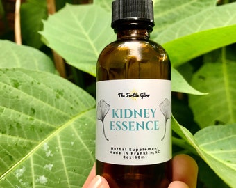 Kidney Essence Herbal Tincture - Kidney Support Tincture Blended with Cleansing & Detoxing Herbs - Adrenal, Kidney, Bladder Cleanse
