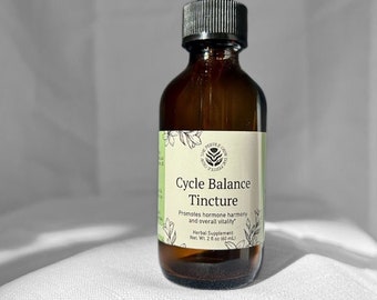 Cycle Balance Herbal Tincture for Women’s Balance-Horm0ne Support Blend Raspberry Leaf- Lymph Drainage, Liver Love, Female Balance