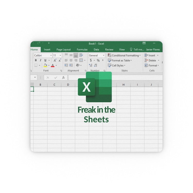 Freak in the Sheets Excel Rectangular Mouse Pad Etsy
