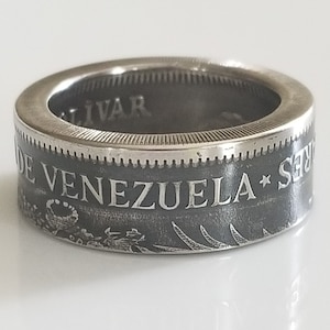 Venezuela Coin Ring | Handmade Coin Ring | Unique Gift | Men Rings