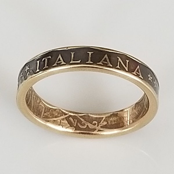 Italy Coin Ring | Italy Jewelry | Italy Ring | Italiana Ring | Unique Gift