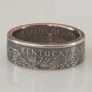 Kentucky Coin Ring | Kentucky Jewelry | Unique Gift | Handmade Ring | Women Ring | Men Ring | Souvenir Item