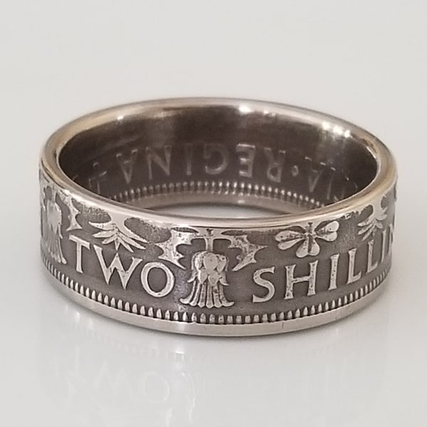 United Kingdom Coin Ring | Coin Ring Scotland | Handmade Ring | Travel Ring | Unique Gift