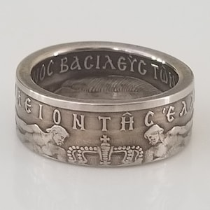 Griechenland Münzring | Griechenland Ring | Einzigartiges Geschenk | Reise Geschenk