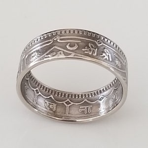 Nepal Münzring | Nepalesischer Ring | Handgefertigter Ring | Nepalesischer Schmuck | Einzigartiges Geschenk | Reise Geschenk
