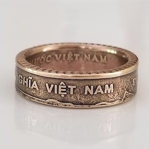 Vietnamese Coin Ring | Vietnam Coin Ring | Hand Made | Vietnamese Jewelry | Unique Gift