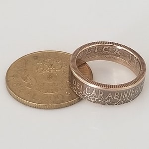 Italy Coin Ring | Italian Coin Ring |Unique Gift | Travel Gift