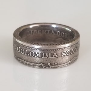 Colombia Coin ring | Handmade Ring | Colombia Jewelry Travel Gift | Unique Gift