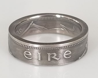 Irish Shilling Coin Ring | Irish jewelry | Ireland Coin Ring | Eire Coin ring | Handmade Ring | Unique Gift