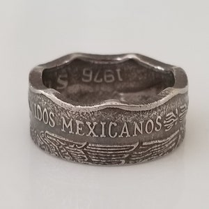 Mexico Coin Ring | 10 Pesos Mexican Ring | Handmade Ring | Travel Gift | Unique Gift