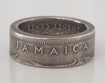 Vintage Jamaican Brass Coin Ring: Handmade Kingston Band - Etsy Canada