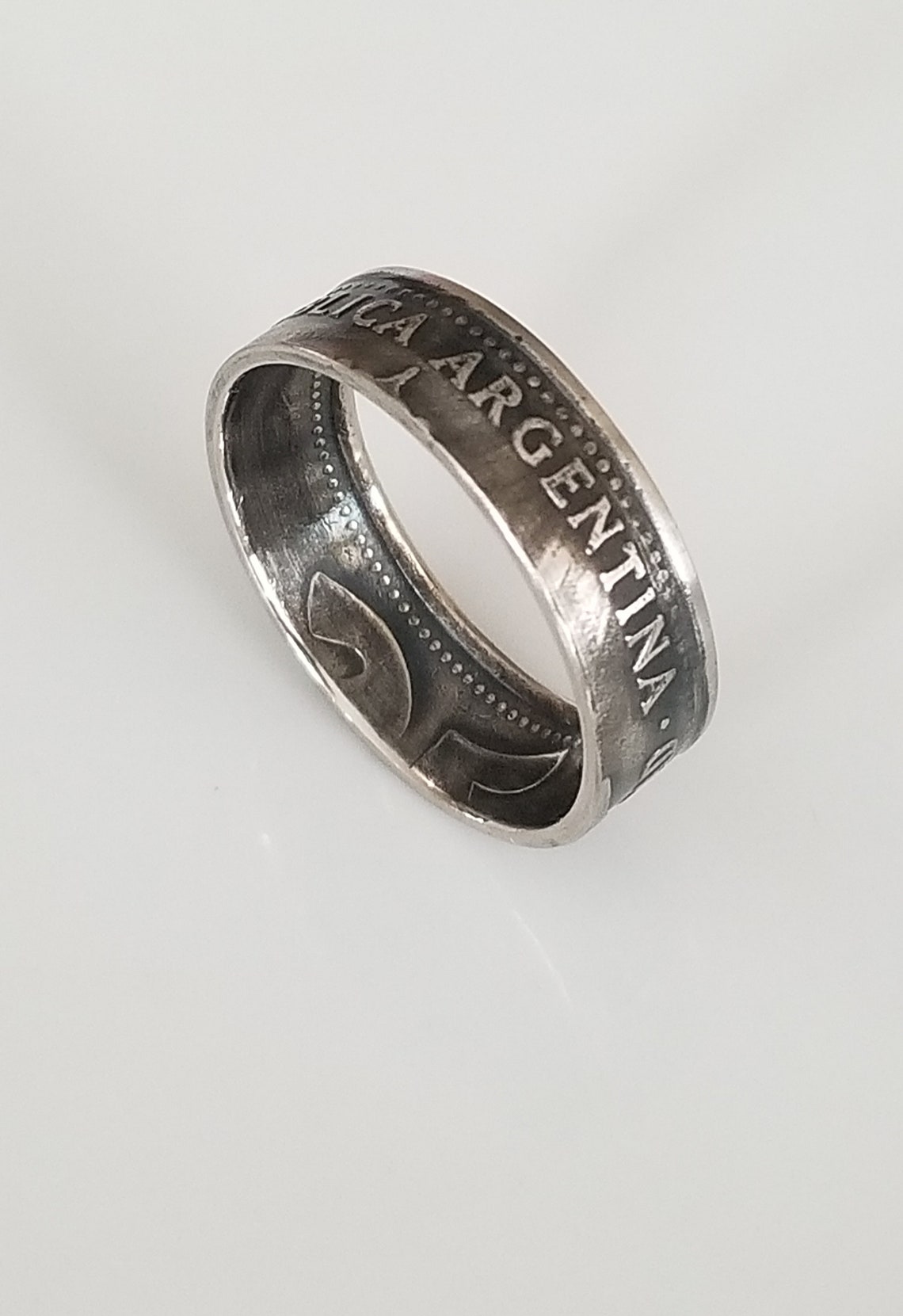 Argentina Coin Ring Coin Jewelry Handmade Rings Etsy