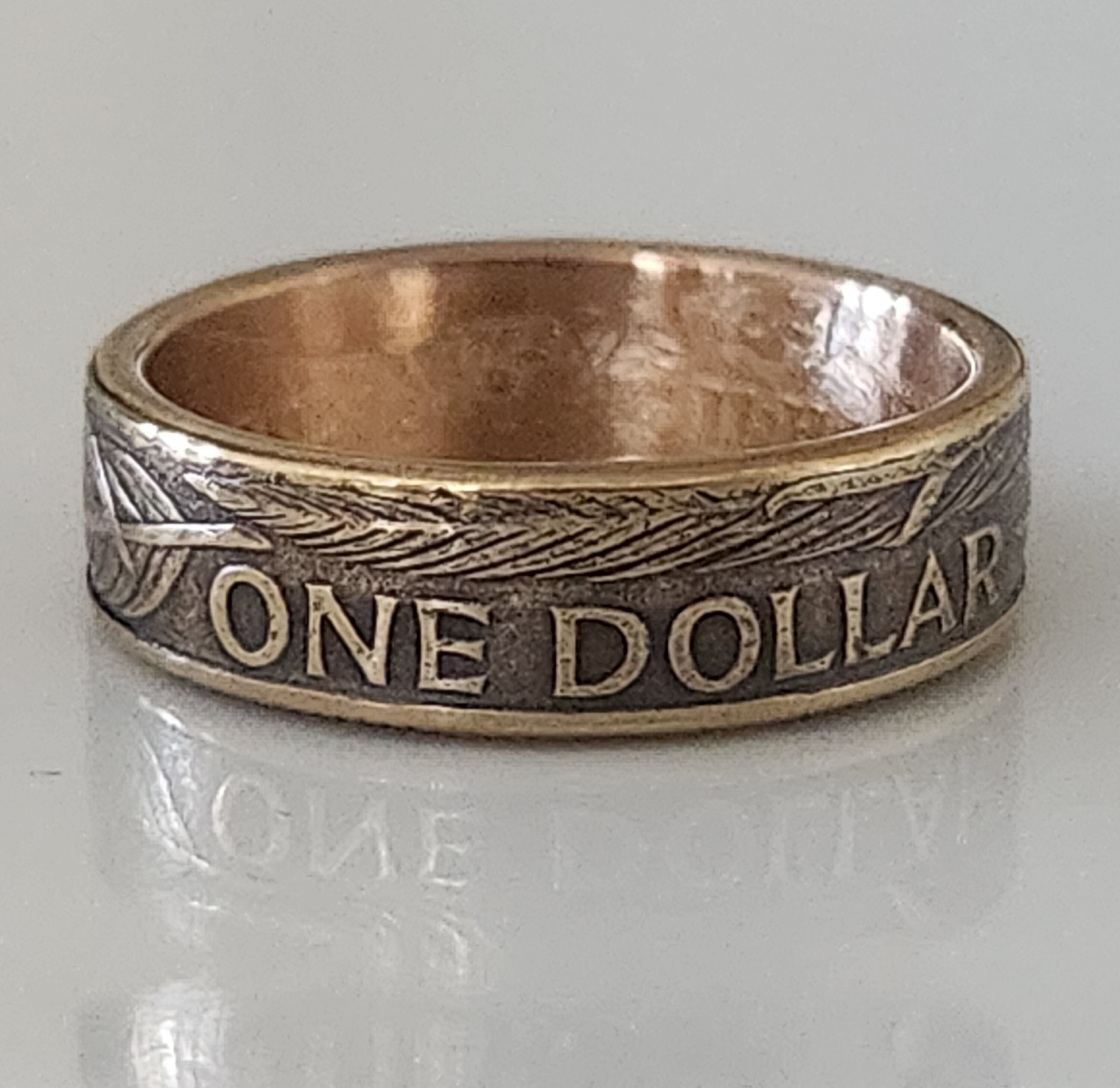 New Zealand Ring | One Dollar Coin Ring | Handmade Ring | Unique Gift ...