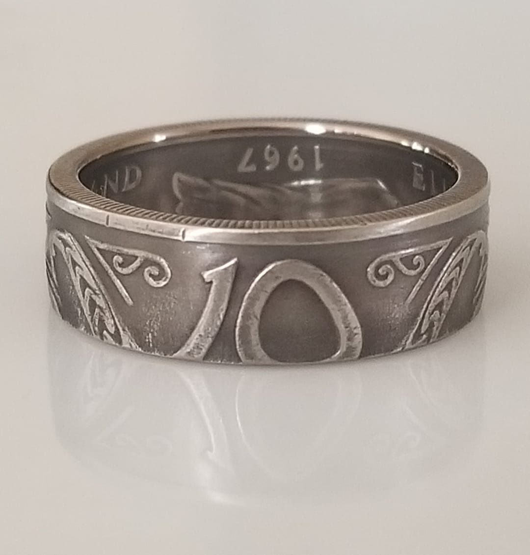 New Zealand Coin Ring | One Shilling Ring | Unique Gift | Travel Gift ...