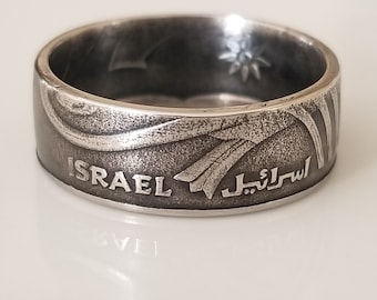 Israel Coin Ring | 10 Sheqalim Coin Ring | Israel Jewelry | Unique Gift
