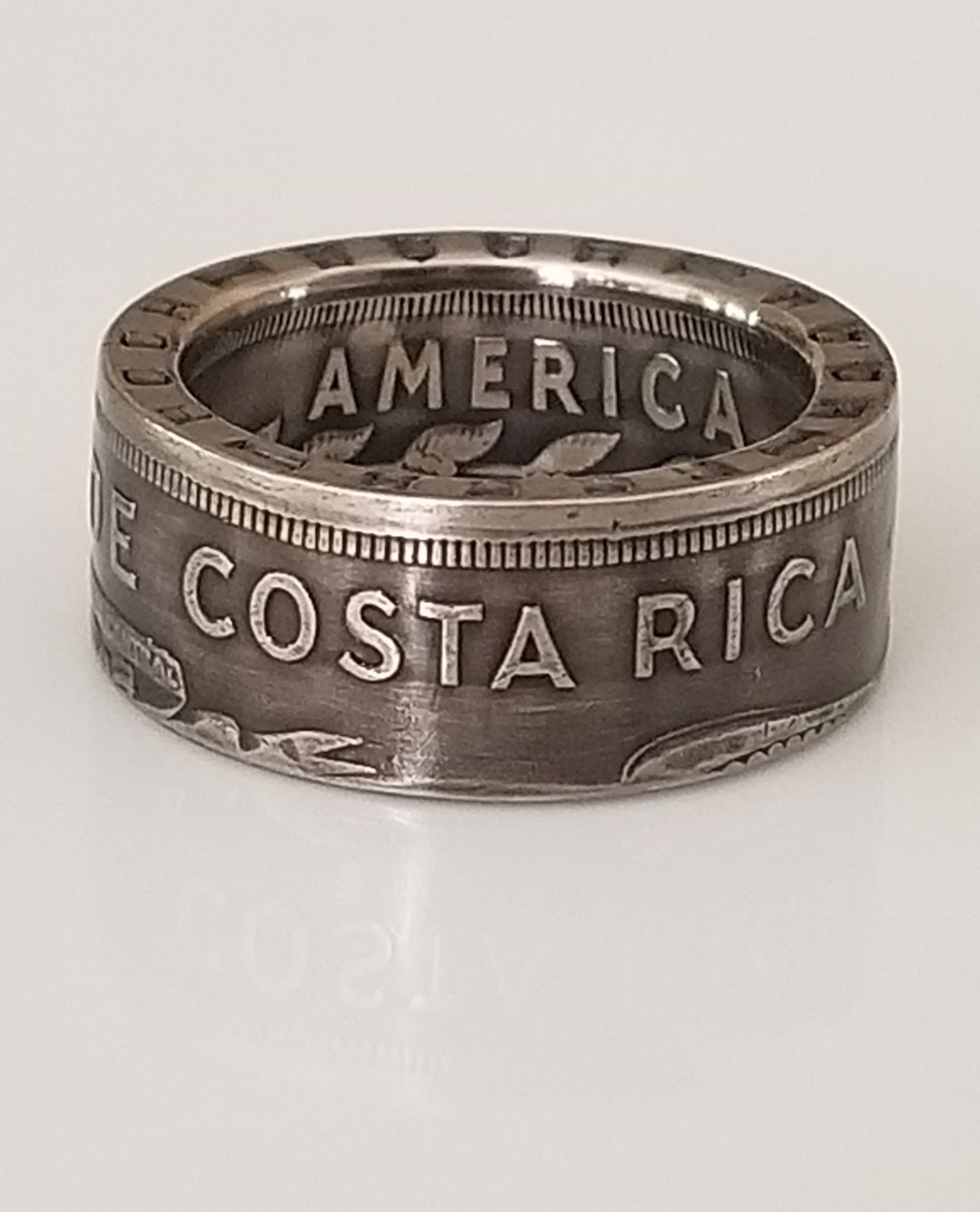 Costa Rica Coin Ring | 2 Colones Coin Ring | Handmade Coin Ring | Costa ...