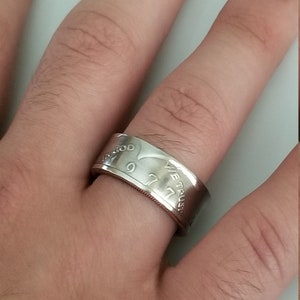 1977 JFK Half Dollar Coin Ring | Kennedy Coin Ring | Münzschmuck | Einzigartiges Geschenk