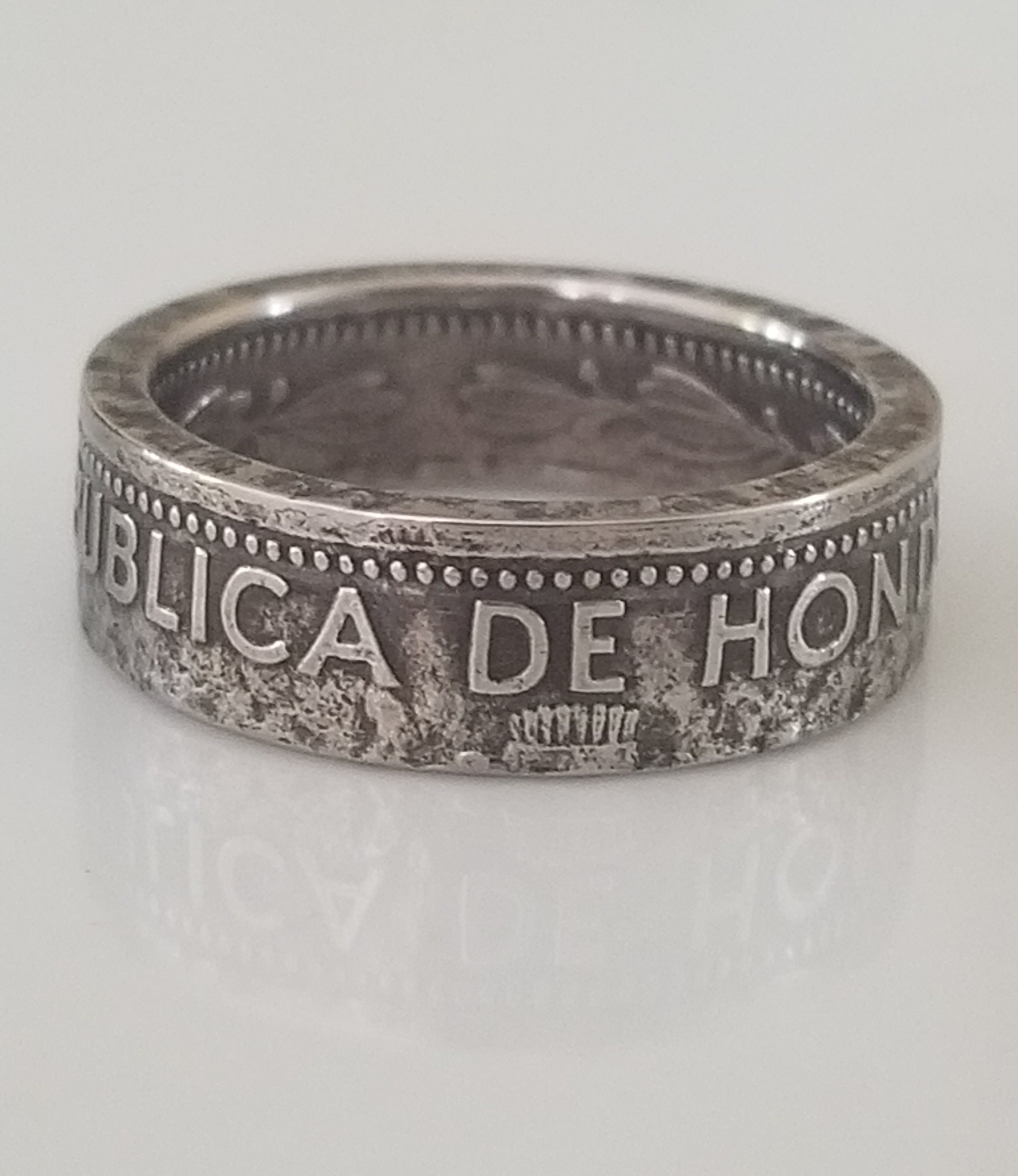 Honduras Coin Ring | Honduras Ring | Handmade Ring | Travel Gift ...