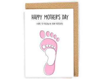 Mothers Day Card from Child/ Kid/ Toddler/ Baby, Happy Mother's Day Card, Mother's Day Card, Growing up like you card; Custom
