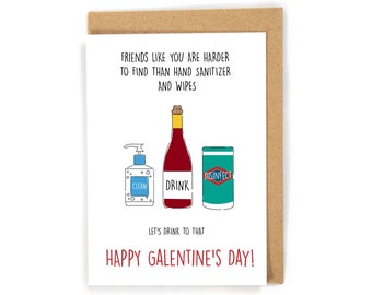 Galentine's Day Card, Happy Galentine's Day Card, Valentine's Day Card for Friend, Happy Valentine's Day Card for Friend