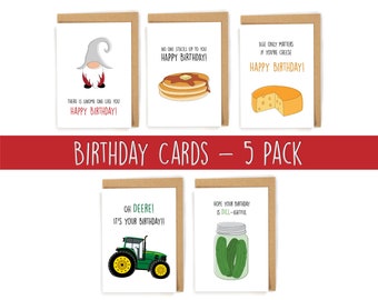 Cute Birthday Card Variety Pack, Pack of Generic Birthday Cards, Happy Birthday Cards, Cute birthday cards, Pack of Birthday Cards