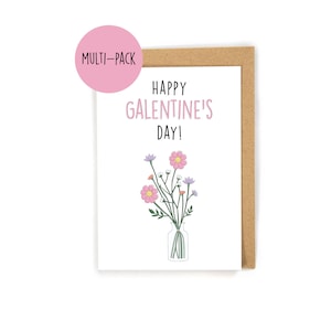 Pack of Galentine's Day card, cute Galentine's Day cards, Galentine's Day card set, set of cards for friends, Galentines day gift