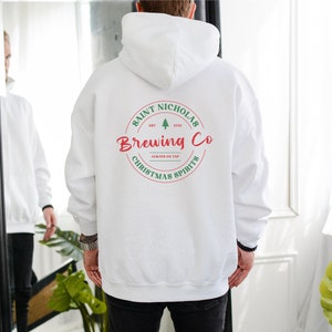 Saint Nicholas Brewing Co Sweatshirt, Christmas Sweatshirt, brewery hoodie, men&#39;s Christmas hoodie, woman&#39;s christmas hoodie