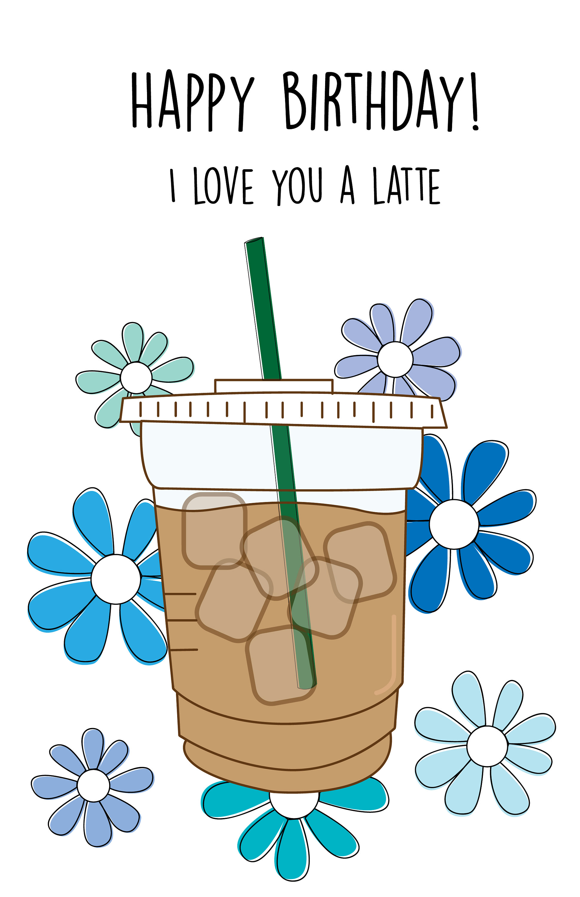 Coffee birthday card birthday card for coffee lover punny Etsy