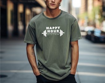 Funny workout shirt, oversized gym shirt, pump cover shirt, funny weightlifting shirt, workout apparel, fitness shirt, happy hour shirt