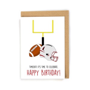 Football Birthday Card, Funny Birthday Birthday Card, Birthday Card for Football player, Birthday Card Football, Sports Birthday Card