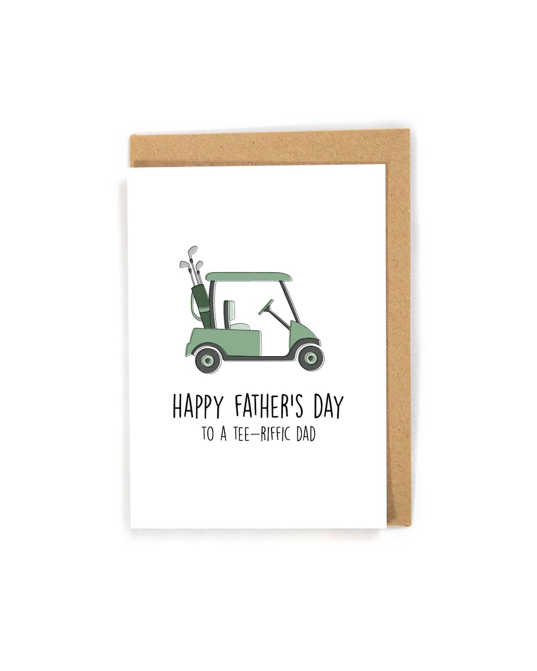 Golf Father's Day Card, Happy Father's Day Card, Father's Day Card for ...