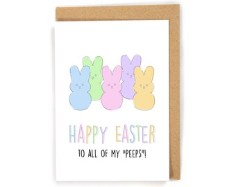 Easter Card, Happy Easter Card, Easter Card for Family and Friends, Cute Easter Card, Friend Easter Card, Pack of Easter Cards; Custom