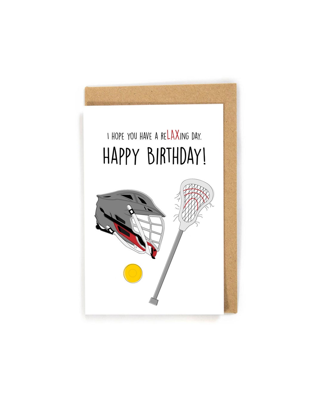 Lacrosse Birthday Card, Lax Birthday Card, Sports Birthday Card