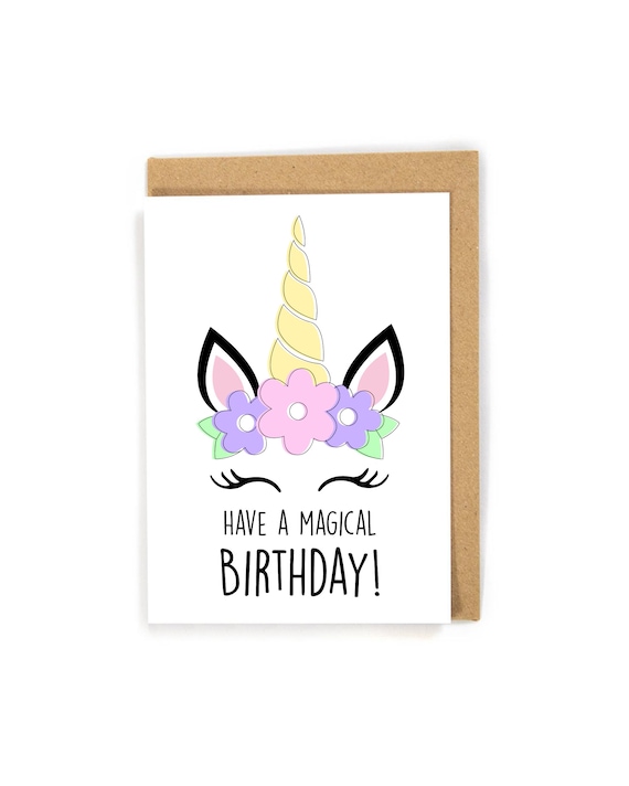 Unicorn Greeting Card Unicorn Greeting Card