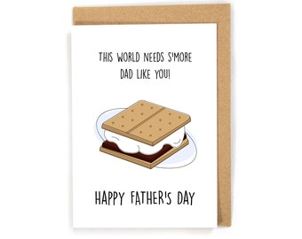 Father's Day Card, Smores Father's Day Card, cute Father's Day Card, Pun Father's Day Card, Funny Father's Day Card, Happy Father's Day Card