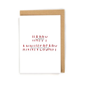 Anniversary Card, Cute Anniversary Card, Happy Anniversary Card, Simple Anniversary Card, Anniversary Card for Him/Her/Husband/Wife