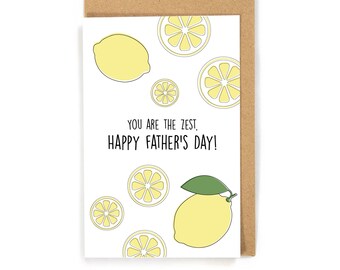 Lemon fathers day card, Cute pun fathers day card, Funny fathers day card, Happy fathers day card, sweet fathers day card card, card for dad