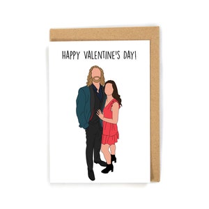 Faceless Portrait Valentine&#39;s Day Card, Custom Valentine&#39;s Day Card, Custom Faceless Portrait Card, Valentine&#39;s day gift for him/her