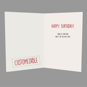 Wordle birthday card, trendy birthday card, cute birthday card, funny birthday card, pun birthday card, happy birthday card, Wordle card image 2