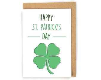 St Patricks Day Card, Saint Patricks Day Card, Funny St Patricks Day Card, Irish Blessing Card, St Patty’s Day Card, Shamrock Card, Clover