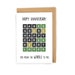 Wordle anniversary card, trend anniversary card, cute anniversary card, funny anniversary card, pun anniversary card, happy anniversary card 