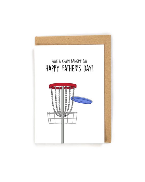 Disc Golf Fathers Day Card, Dad Fathers Day Card, funny Fathers Day card, Disc Golf Fathers Day card for dad, Disc Golf lover card, Pun Card