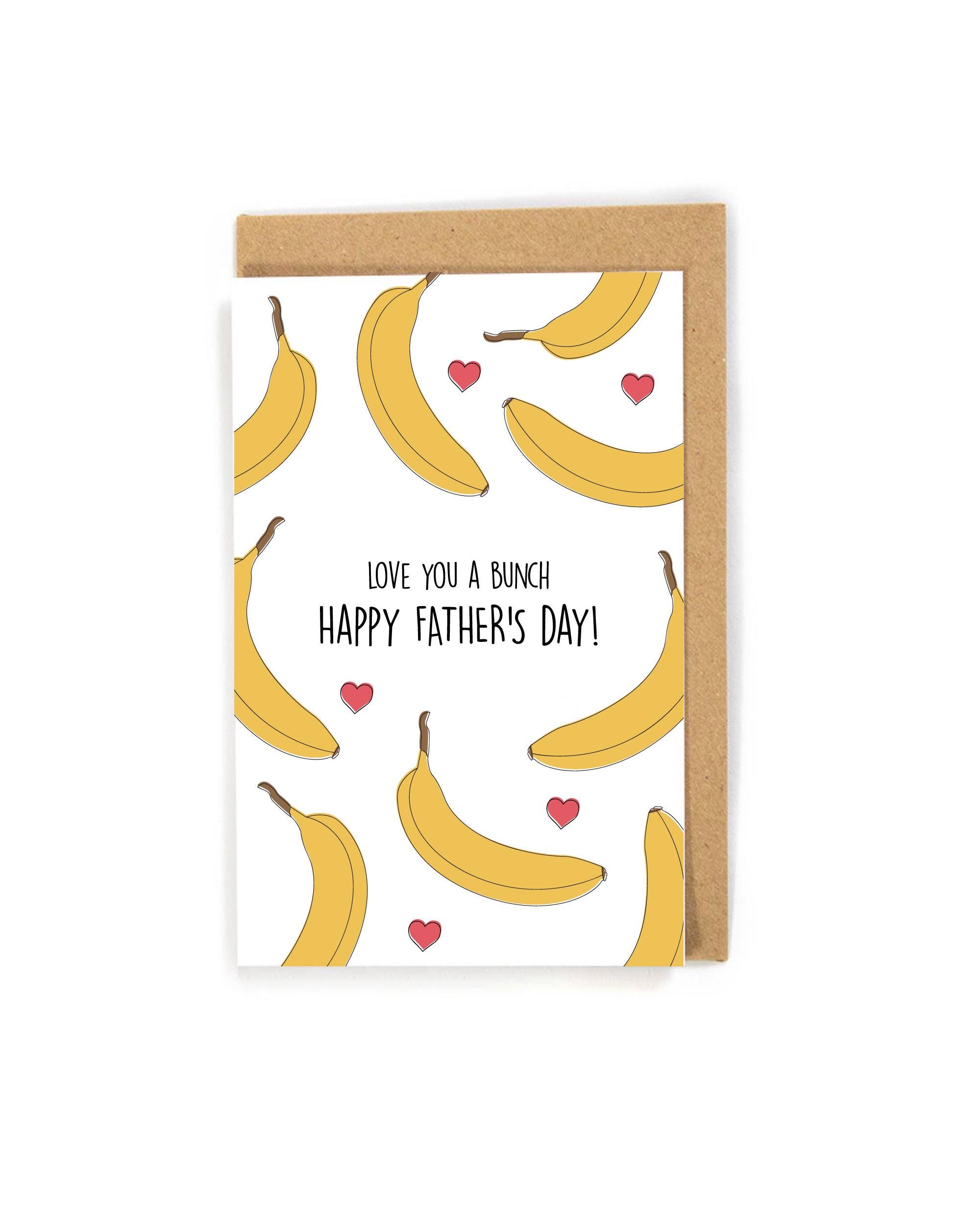 Funny Father's Day Card, Banana Father's Day Card, Cute Father's Day ...