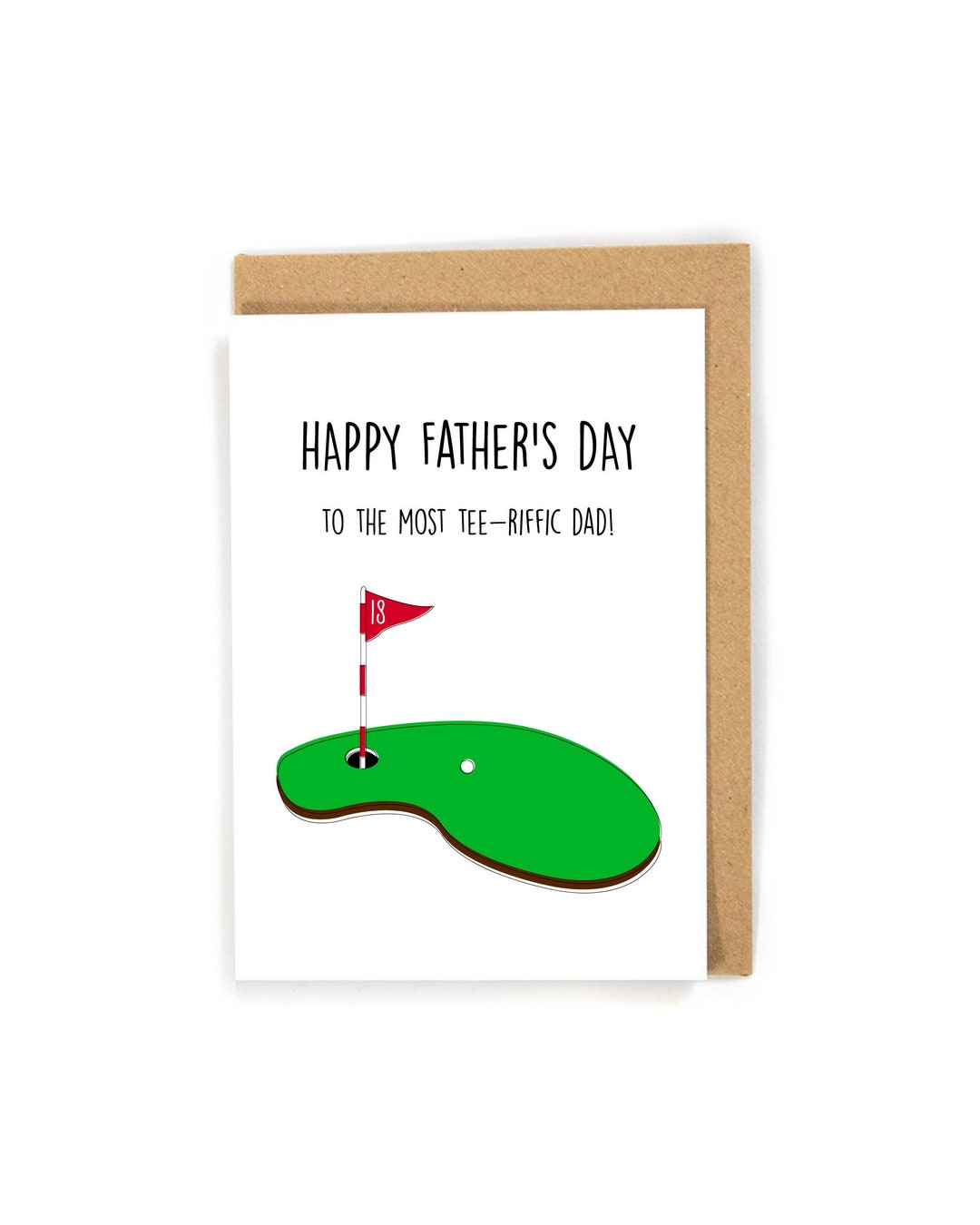 Golf Father's Day Card, Father's Day Card, Father's Day Card for Golfer ...