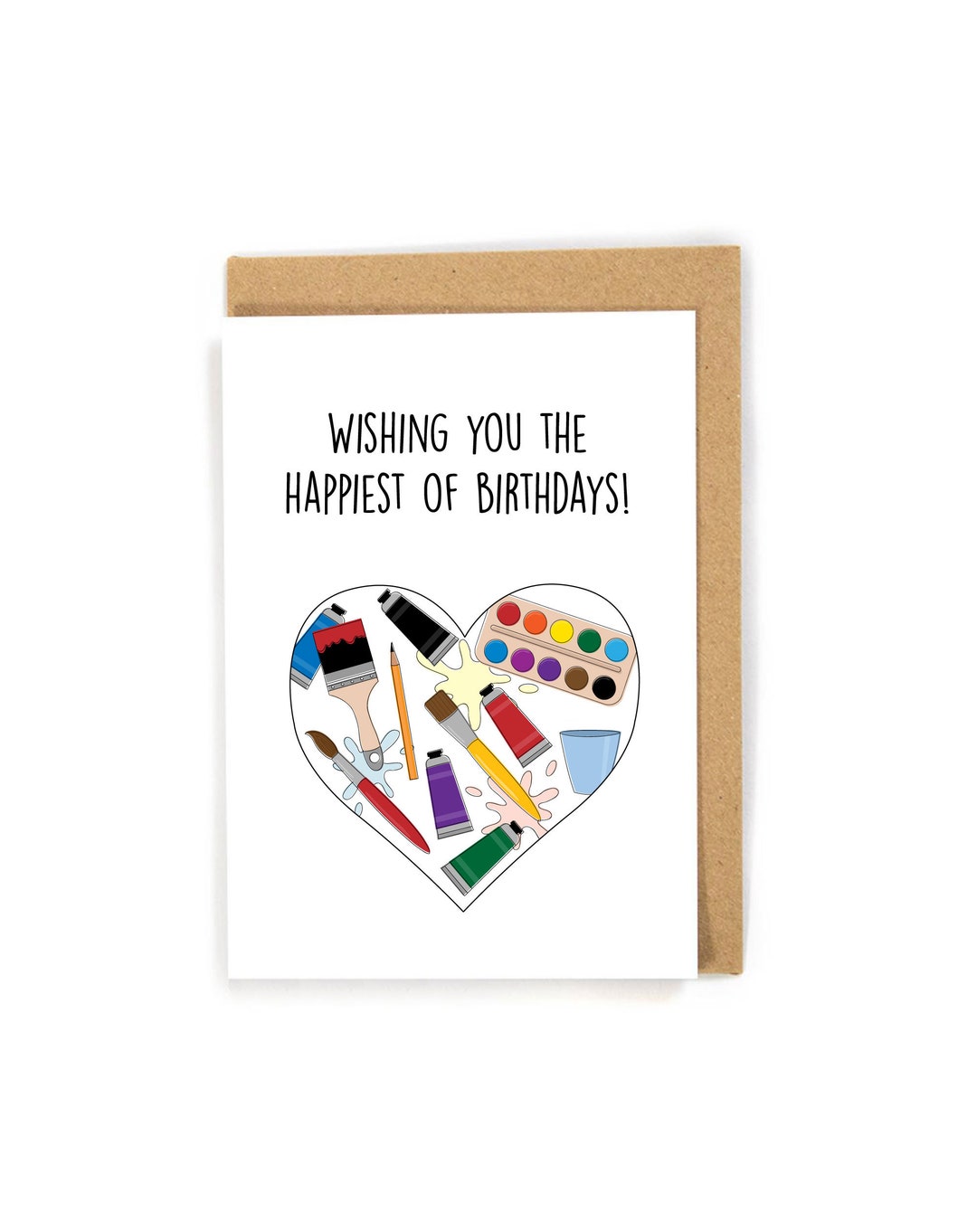 Painter Birthday Card, Birthday Card for Painter, Painting Birthday