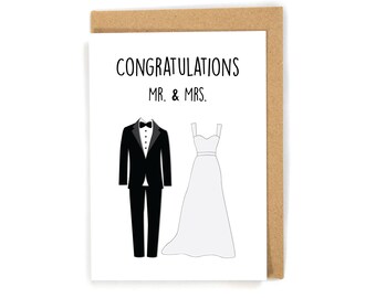 Wedding greeting card, wedding card for groom, wedding card for bride, inclusive wedding card, gay wedding card, lesbian wedding card