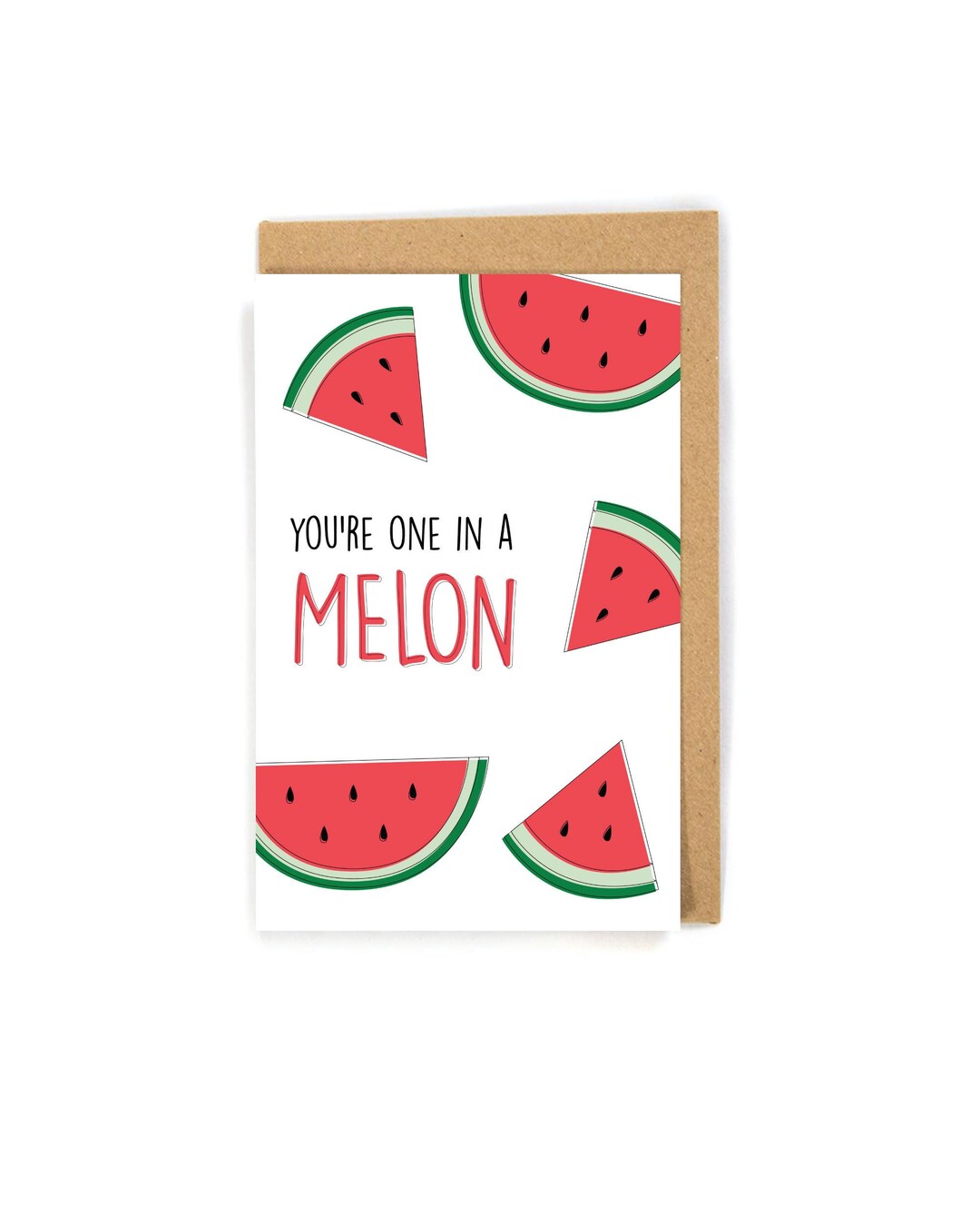 Melon Anniversary Card, Sweet Anniversary Card, Watermelon Anniversary ...