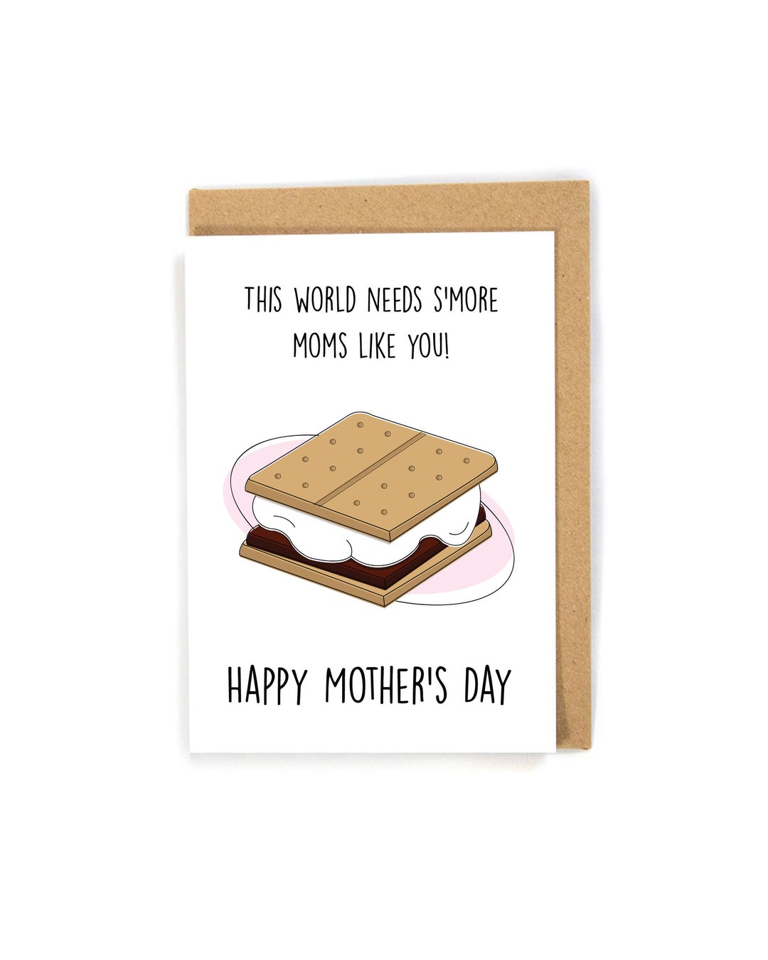 Mother's Day Card Smores Mother's Day Card Cute Etsy