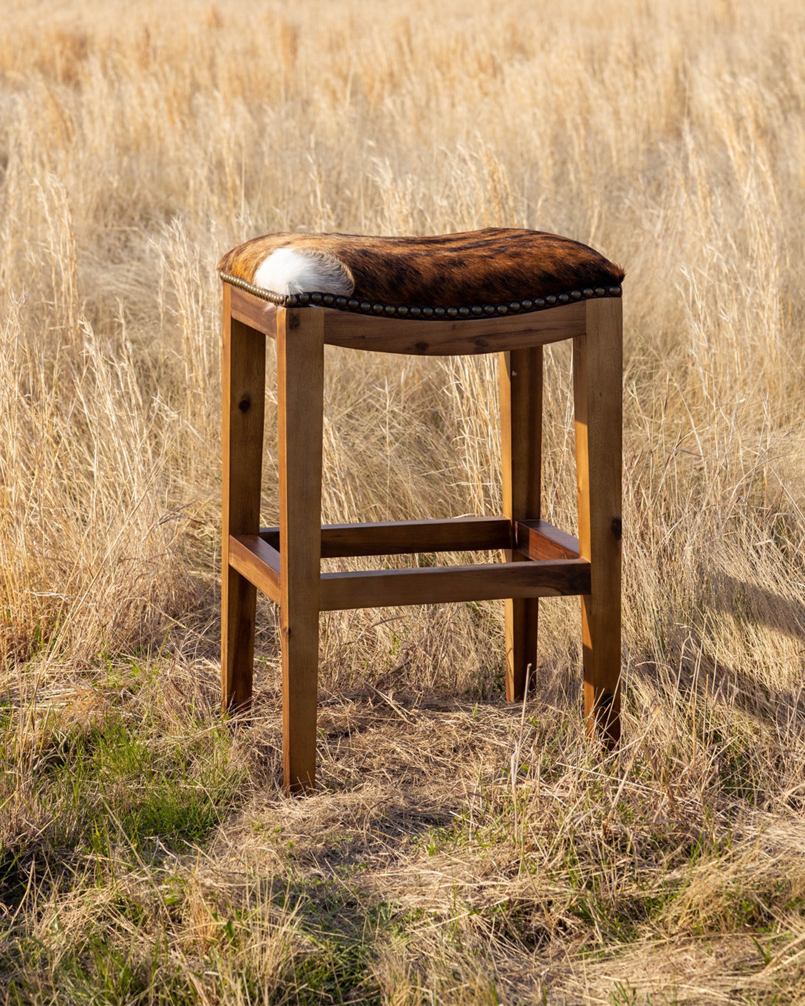 western saddle stool