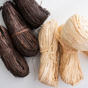 Natural raffia / For DIY projects, macramé, loom